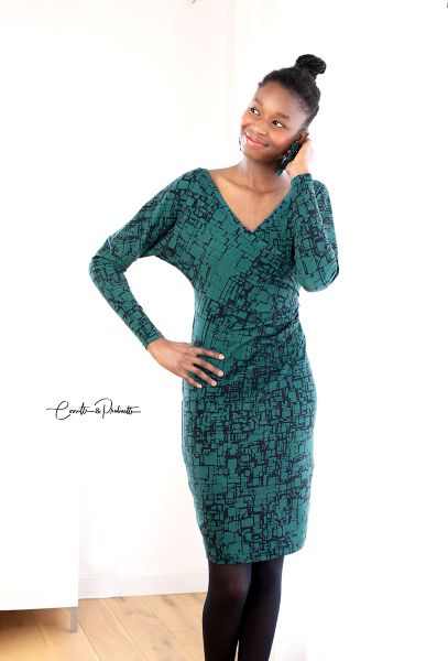 connected - petrol - Bio-Jersey - 1,20 m RESTSTÜCK