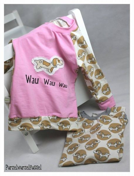 Dachshund - beige - Bio-Jersey