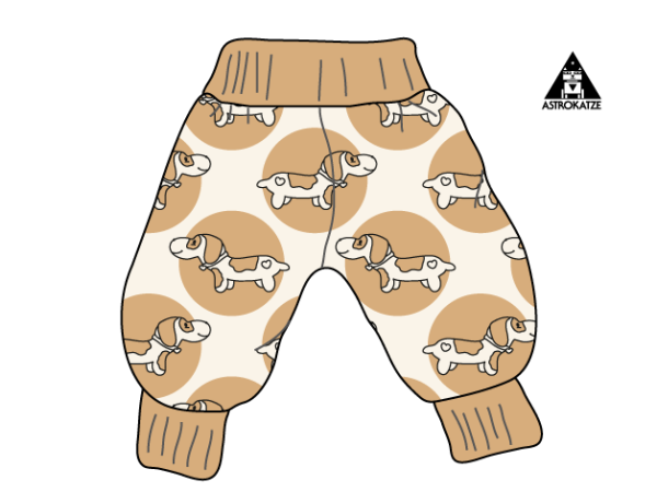 Dachshund - beige - Bio-Jersey