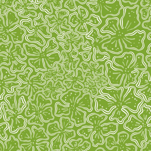 MagicBlossom - grün - Softshell - 1,40 m RESTSTÜCK