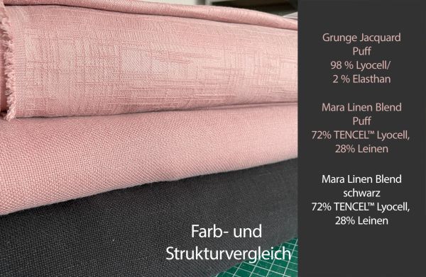 Mara Linen Blend - Schwarz - Leinenmischgewebe