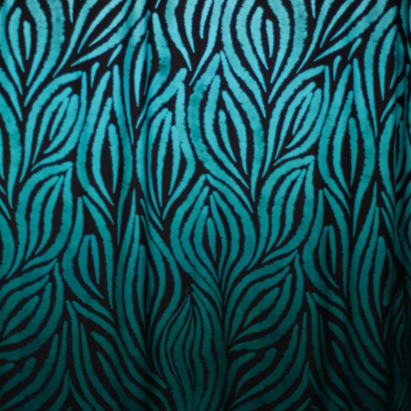 Zebrablume - gradient aqua - Viskosejersey - 1,80 m RESTSTÜCK