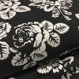 Babushka Roses - black / silver
