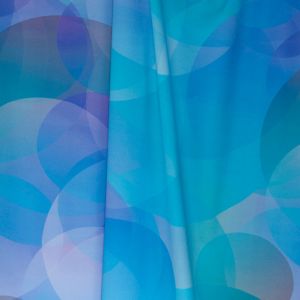 BubbleFantasies - cool blue / türkis lila - Bio-Jersey