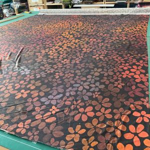 ColorBlossom BIG - orange brown - Viskose-Jersey - limitierte Sonderedition - 2,00 m RESTSTÜCK