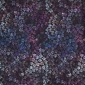 ColorBlossom - dark fantasy - Modal-Sommersweat 280 g/m2 - 2,30 m RESTSTÜCK