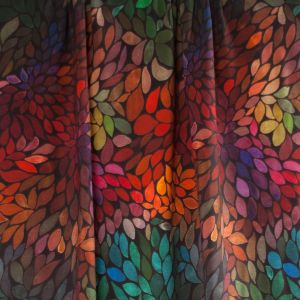 ColorLeaves MINI - warm energy - TENCEL-Crepe - 1,55 m RESTSTÜCK