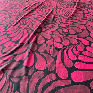 ColorDrops MAXI - dark mono rosenrot - Viskose Webware