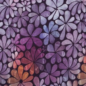 ColorFlowers - sweet purple - Bio-Sommersweat - 2,90 m RESTSTÜCK