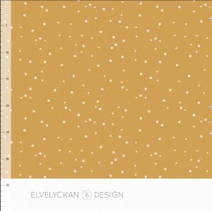 Spots - gold (017) - BIO-JERSEY - 1,40 m RESTSTÜCK