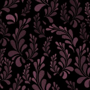 EmbroideredLeaves - mauve - Bio-Jersey