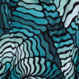 Gravitation MAXI dark - aqua / türkis - Viskose Webware - VORBESTELLUNG