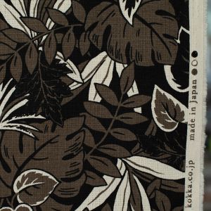 KOKKA floral / Blätter - CANVAS 100 % CO