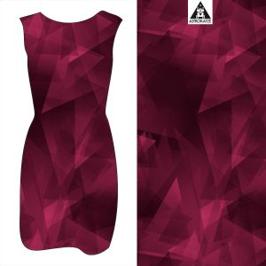 Kristallfantasie - mono beere - Viskose-Jersey - VORBESTELLUNG