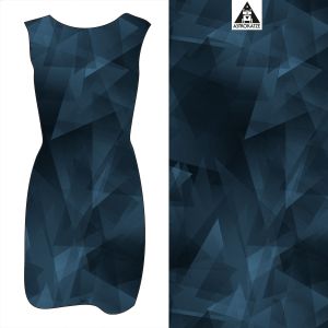 Kristallfantasie - mono dunkelblau - Viskose-Jersey - VORBESTELLUNG