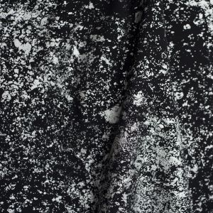 LavaLook schwarz - Silber Glitzer - 0,55 m RESTSTÜCK