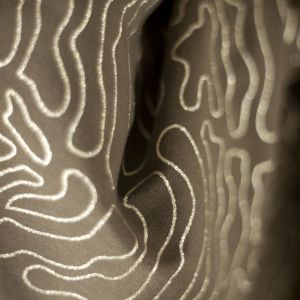 MagicLines - oliv / champagner - Glitzer-Metallic-Print - Bio-Sommersweat