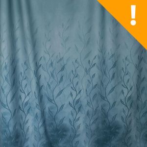 Nebelranken - antique blau - Bio-Jersey - B-Ware