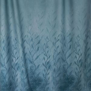 Nebelranken - antique blau - Bio-Jersey