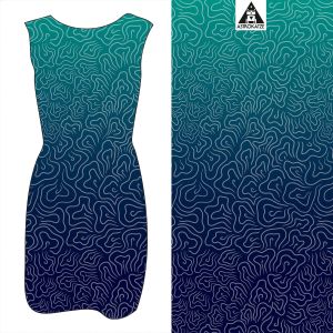 Sommerwind - gradient ocean - Viskose-Jersey - VORBESTELLUNG