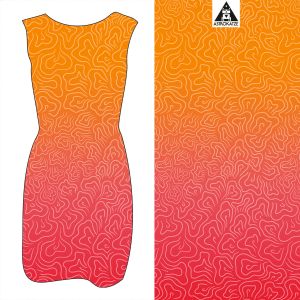 Sommerwind - gradient sunset - Viskose-Jersey - VORBESTELLUNG
