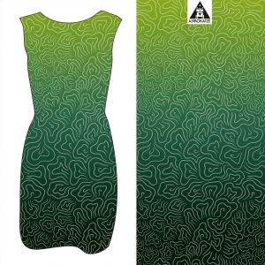 Sommerwind - gradient rainforest - Viskose-Jersey - VORBESTELLUNG
