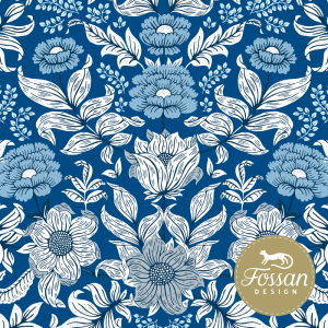 Agnes - blue - Bio-Jersey - 2,05 m RESTSTÜCK