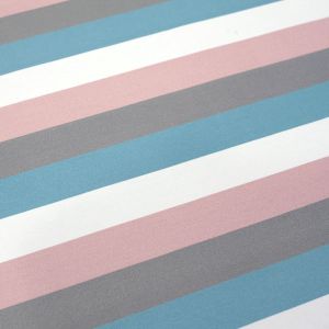 Bubbledrops 4 cm Blockstreifen - 290 g/m2 Bio-Sommersweat - A/B-Ware - 1,65 m RESTSTÜCK