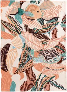 Recyceltes Geschirrtuch Dori Pêche 50 X 70 - pfirsich