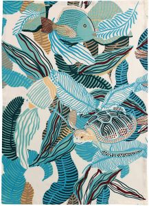 Recyceltes Geschirrtuch Dori Bleau 50 X 70 - blau