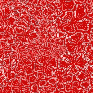 MagicBlossom - tomatenrot - Bio Popeline - 100 % CO - Pre-Order - BITTE LESEN!