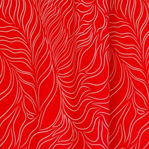 MagicHarmony - pure red - Bio-Jersey - A/B-Ware - 1,10 m RESTSTÜCK