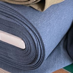 Bio-Sommersweat UNI - indigo meliert - ca. 250 g/m2